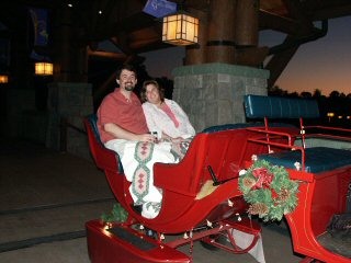 Kristen and Dave at end of Sleigh Ride