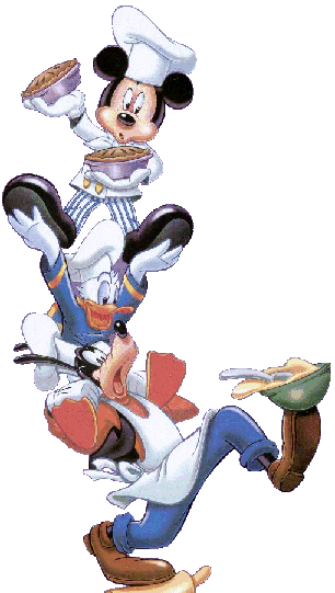 Chef Mickey, Donald and Goofy